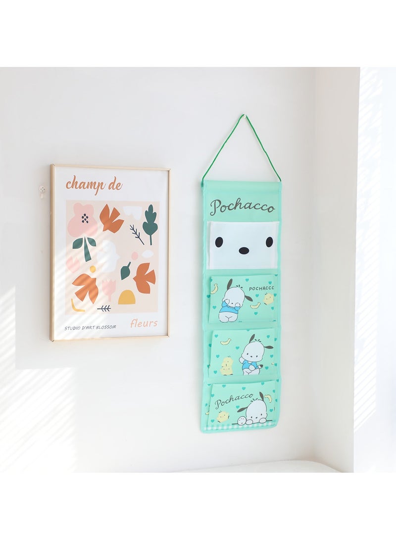 General 4 Pieces Cute Cartoon Hanging Closet Organiser and Storage Cabinet, 4 Shelves Closet Hanging Storage Shelf Girls Bedroom  - Image 4