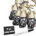 MINELEVEN 7 Pcs 8ml Hanging Car Air Freshener DiffuserEmpty Black Gradient Glass Essential Diffuser Oil Aromatherapy Fragrance Perfume Pendant Glass Vials with Wooden Caps Skull 8ml - Image 2
