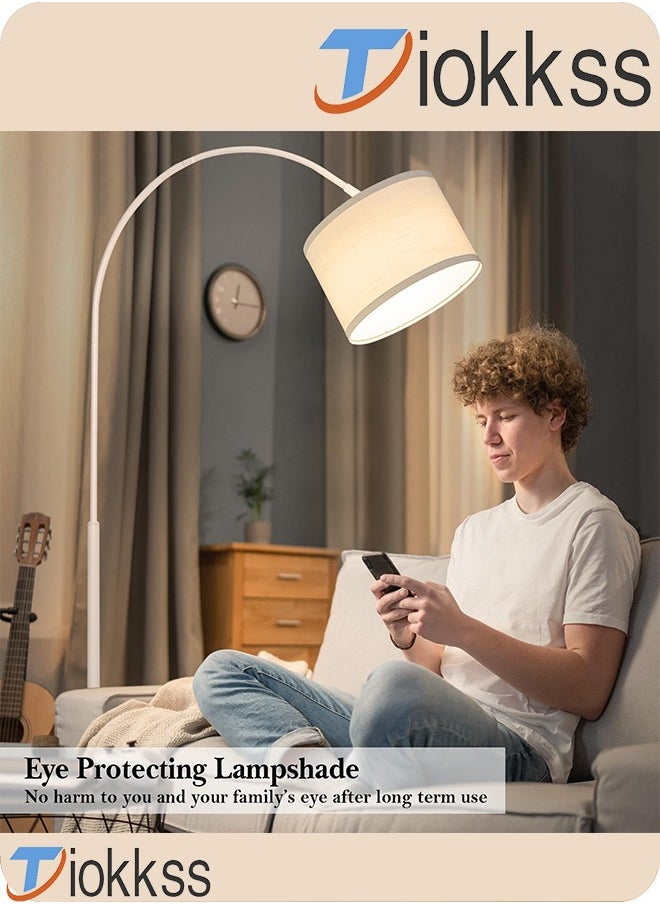 Tiokkss Floor Lamp with Magnetic Remote Control for Living Room, 12W LED Bulb Included, Adjustable Modern Tall Floor Standing Lamp for Bedroom  - Image 5