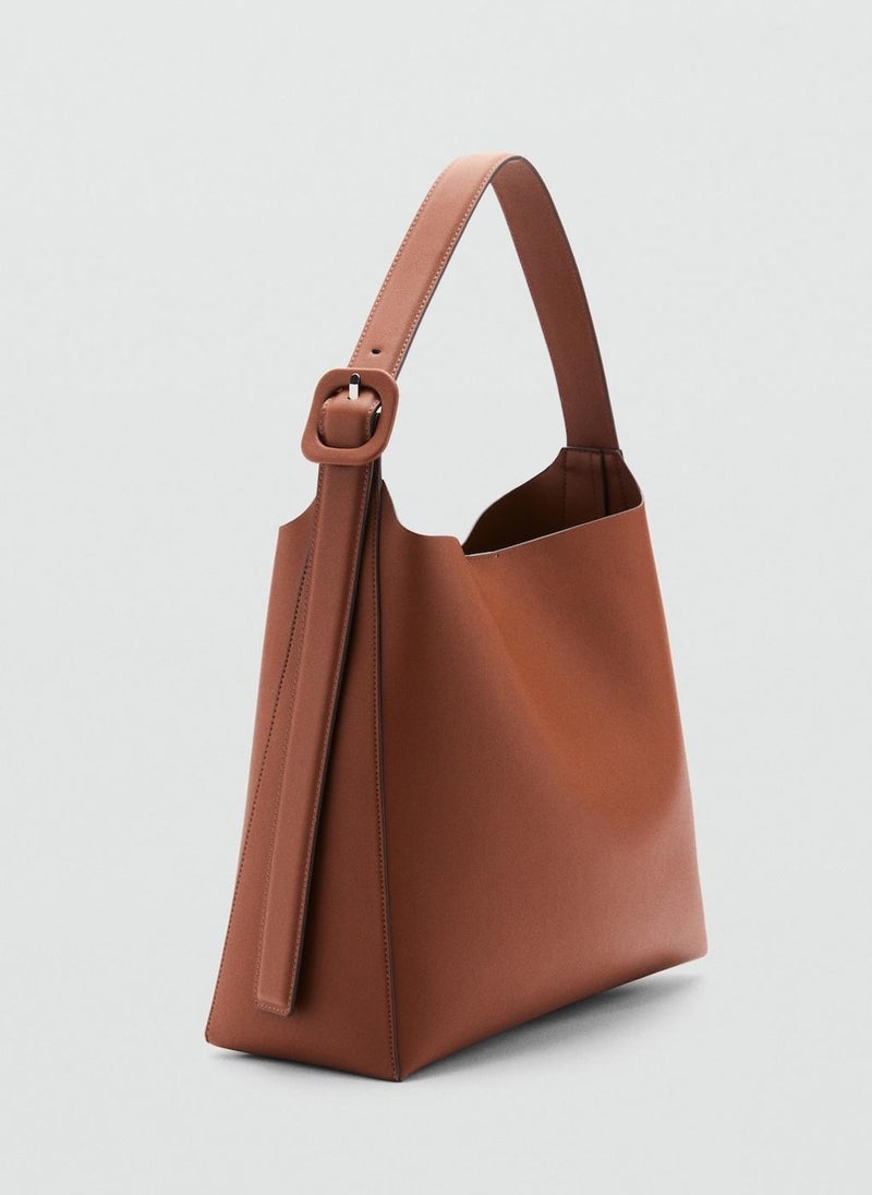 MANGO - Shopper Bag With Buckle - Image 1