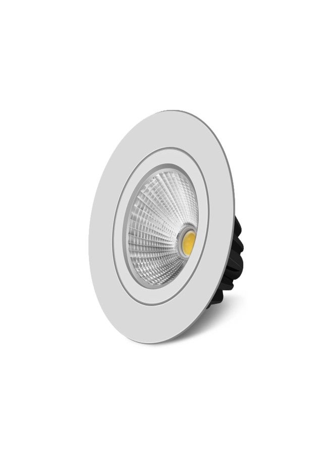 wipro Garnet 6W Led Cob Spotlight | Neutral White Light (4000K) | Adjustable Design | Aluminium Housing Recessed Tiltable Down Light for False Ceiling | Pack of 1, E27 - Image 2