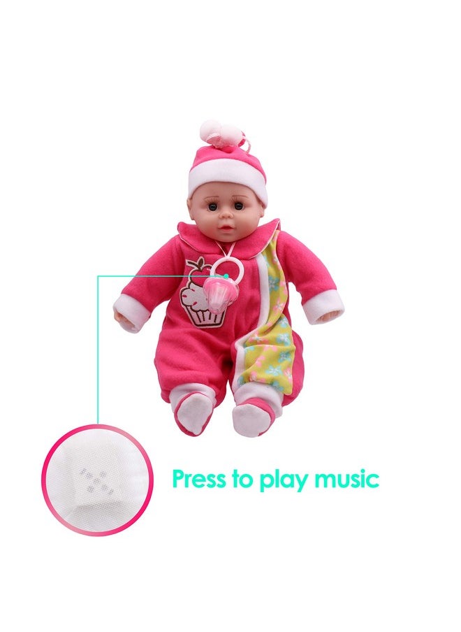 زيست فور تويز دمية ضاحكة موسيقية من Zest 4 Toyz، دمية بلاستيكية محشوة ناعمة مزودة بمستشعرات لمس للأولاد والبنات - متعددة الألوان (عبوة من قطعة واحدة)  - Image 5