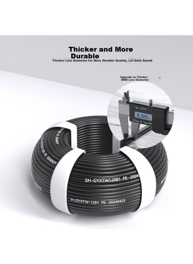 Suhao Gyxtw Central Core Bundled Outdoor Optical Cable, 12-core Fiber Optic Cable 1 Meter, Single-mode Armored Cable For Overhead And Underground Installation, Outdoor Fiber Optic Line Gyxtw - Image 2