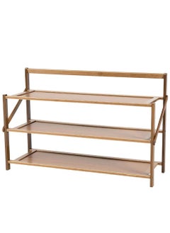 Wooden Shoes Rack Foldable Bamboo Shoe Cabinet Storage Organizer