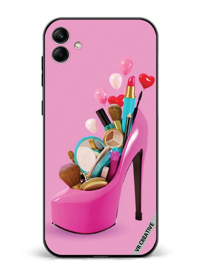 VR CREATIVE Protective Case Cover For Samsung Galaxy A04 Barbie Shoe Design Multicolour - Image 1