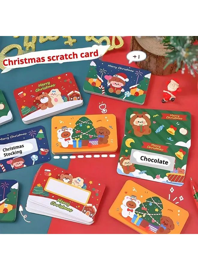 60Pcs Christmas Scratch Cards With Scraper And Marker For Holiday DIY Gifts - Image 2