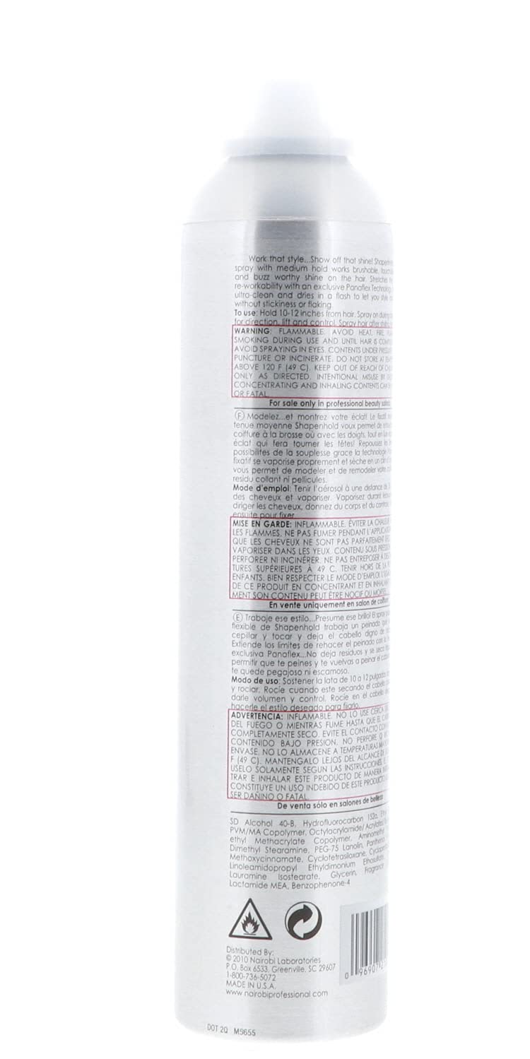 Nairobi Shape n Hold Flat Iron Hairspray 10 ozQ - Image 5