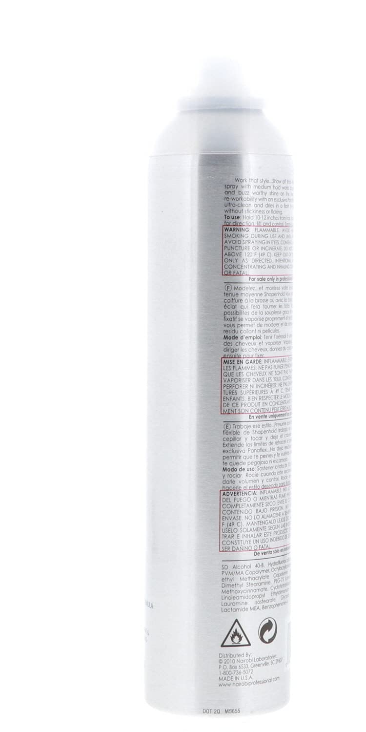 Nairobi Shape n Hold Flat Iron Hairspray 10 ozQ - Image 4