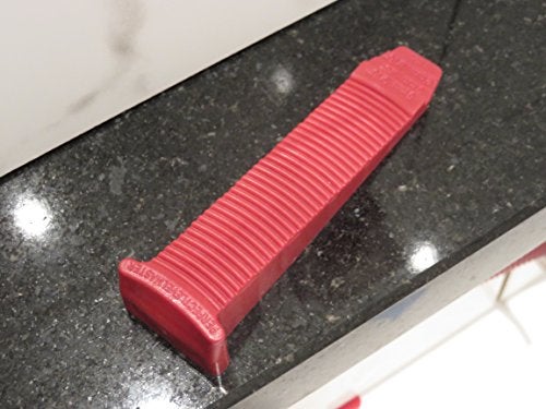 Perfect Level Master T-Lock - 100 red wedges PERFECT LEVEL MASTER - Professional Anti lippage Tile leveling system - (white T-Lock clips spacers not included and sold separately) by Tile Master - Image 2