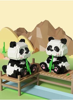 GROIC Mini Building Blocks Animals Sets,920 PCS Micro Panda Toy Bricks for Adults,Panda Blocks,Building Block Set,Developmental Toys  - Image 3