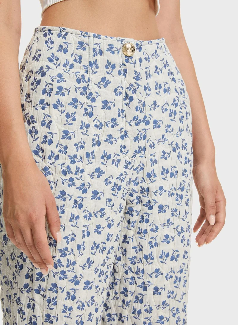 Nocturne Printed High Waist Pants