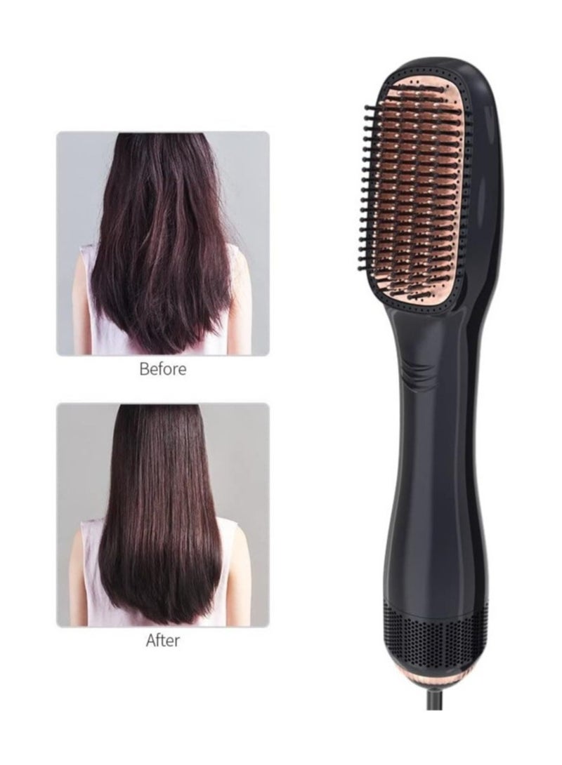 ELTRAZONE 3 in 1 Hair Dryer Brush & Straightener Brush, Professional 1200W Powerful Ceramic Tourmaline Ionic Hot Air Brush, 3 Heat/2 Speed Settings One-Step Hair Dryer and Styler for All Hair Types3 in 1 Hair Dryer Brush & Straightener Brush, Professional 1200W Powerful Ceramic Tourmaline Ionic Hot Air Brush, 3 Heat/2 Speed Settings One-Step Hair Dryer and Styler for All Hair Types - Image 2
