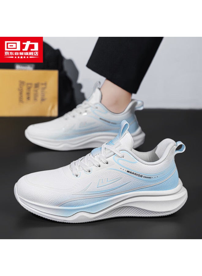 Warrior Men's Spring Thick-soled Sports Shoes New Casual Running Shoes White Moon Size 40
