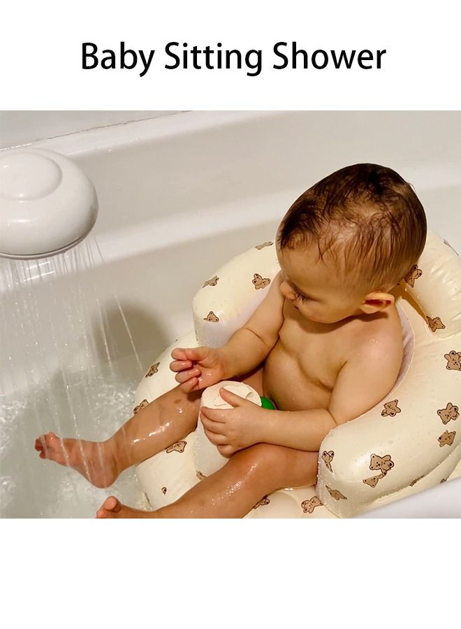 BABY PLUS Inflatable Baby Chair With Built-in Air Pump For 3-36 Months Baby Shower Chair - Image 3