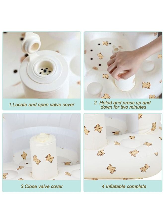 BABY PLUS Inflatable Baby Chair With Built-in Air Pump For 3-36 Months Baby Shower Chair - Image 5