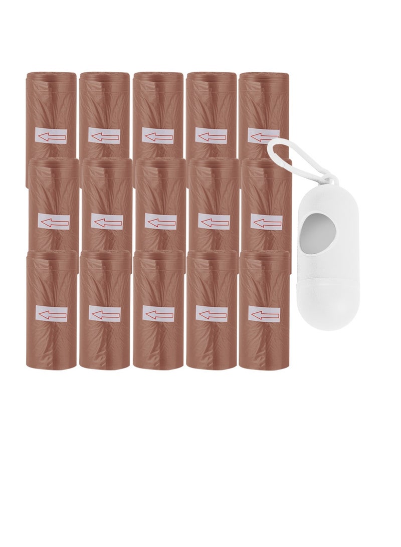 Star Babies Scented Bag-Pack of 15/225bags with Dispenser - Brown - Image 1