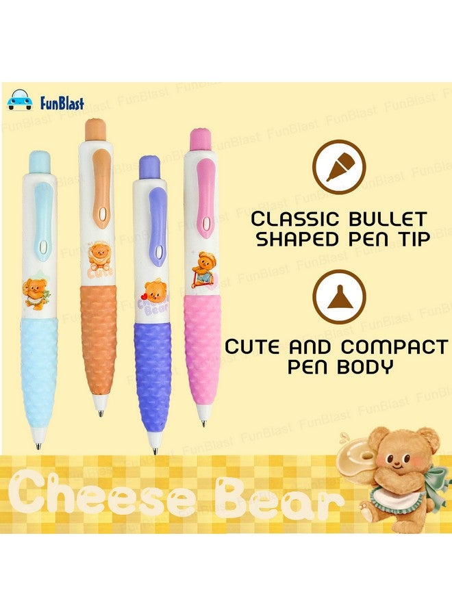 فنبلاست قلم رصاص ميكانيكي من فن بلاست مع مبراة للأطفال - أقلام رصاص مبراة مسبقًا للأطفال، أقلام كاواي للأطفال، أقلام رصاص لطيفة، هدية إرجاع للأطفال، قلم رصاص للرسم والتظليل (دب لطيف) - Image 4