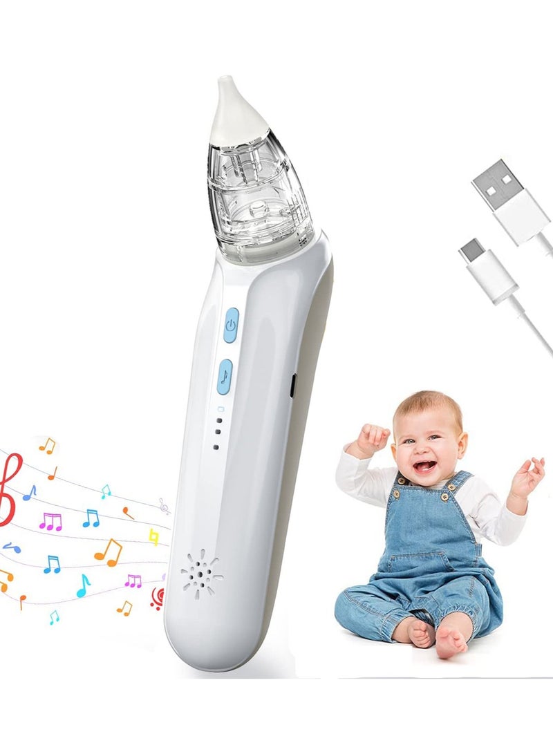 Y&D Electric Nasal Aspirator for Baby, Baby Nose Sucker, Cleaner with Soothing Lullaby Function, Rechargeable Music, Three-Speed Suction, Anti-Backflow - Image 1