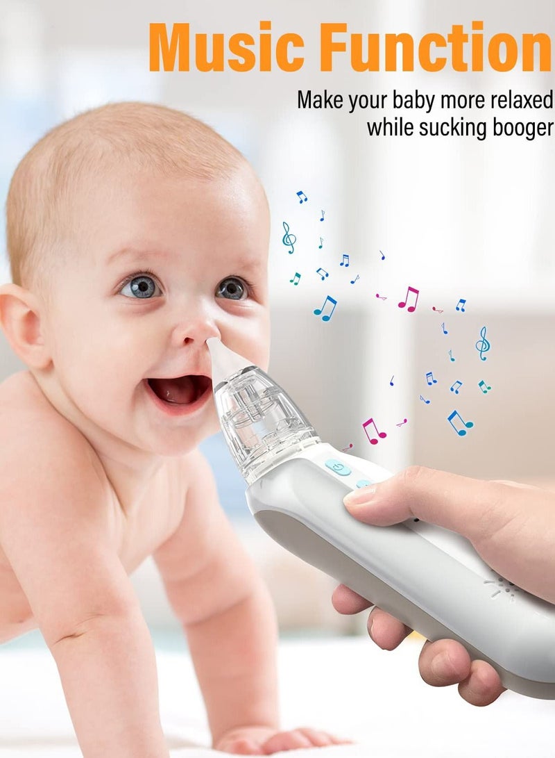 Y&D Electric Nasal Aspirator for Baby, Baby Nose Sucker, Cleaner with Soothing Lullaby Function, Rechargeable Music, Three-Speed Suction, Anti-Backflow - Image 4