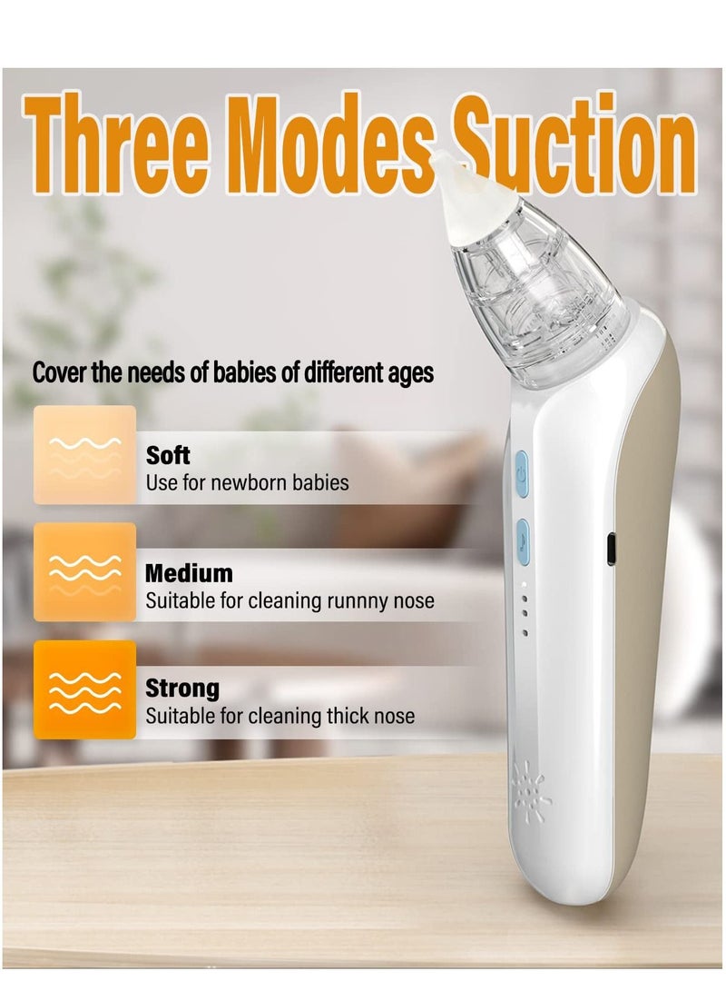 Y&D Electric Nasal Aspirator for Baby, Baby Nose Sucker, Cleaner with Soothing Lullaby Function, Rechargeable Music, Three-Speed Suction, Anti-Backflow - Image 2