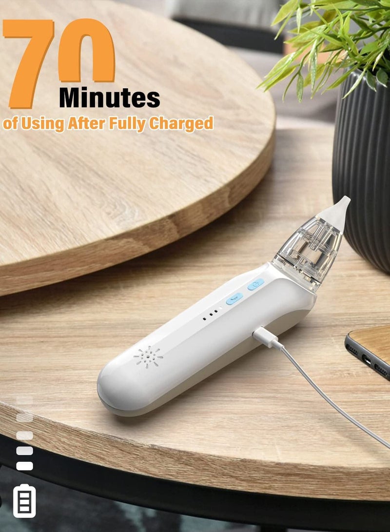 Y&D Electric Nasal Aspirator for Baby, Baby Nose Sucker, Cleaner with Soothing Lullaby Function, Rechargeable Music, Three-Speed Suction, Anti-Backflow - Image 3