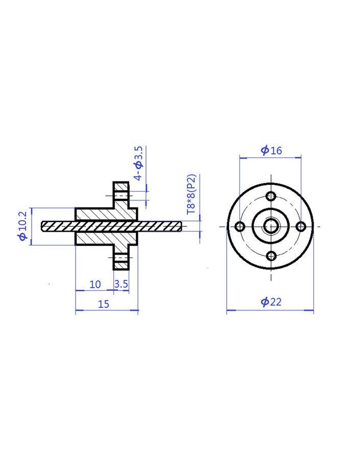 NIBEMINENT 15 Piece Optical Axis Guide Bearing Housings Linear Rail Shaft Support Screws Set Silver 50x5x10cm - Image 5