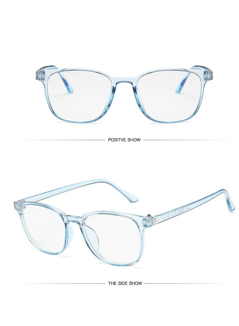فيندو نظارات بإطار مربع - لون أزرق شفاف. - Image 2