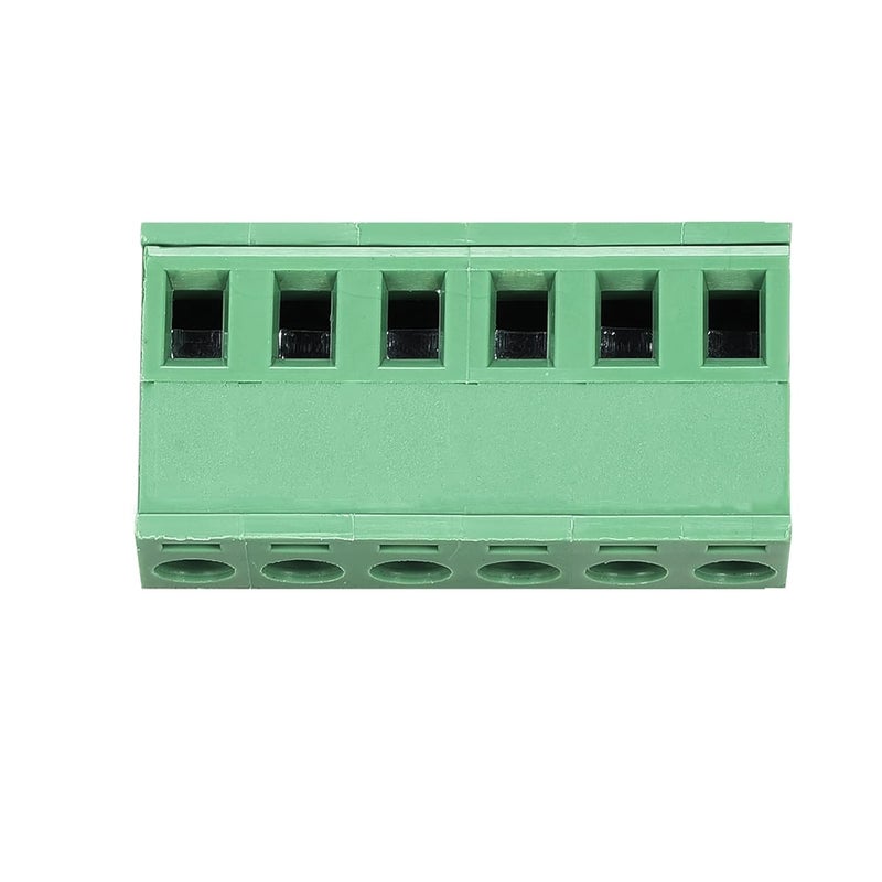 Cermant 10 قطع من موصل كتلة طرفية لولبية قابلة للتوصيل بزاوية PCB بمسافة 5.08 مم و6 أسنان، مقبس تثبيت على اللوحة DIY (10 قطع 6 أسنان) - Image 4