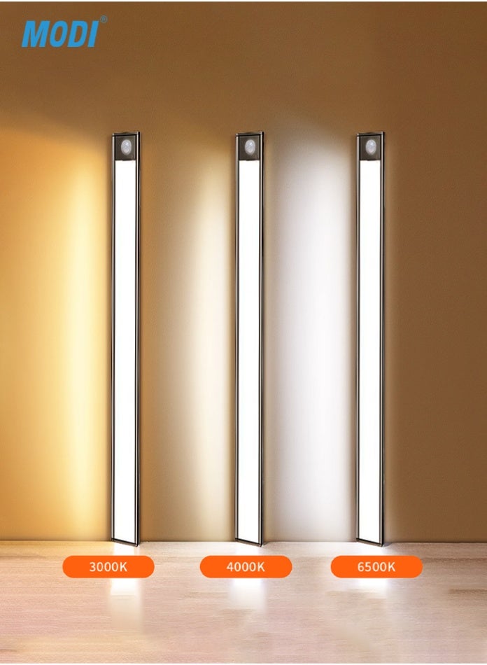 MODI LED Magnetic Cabinet Light – Motion Sensor Rechargeable Aluminum Night Lamp for Kitchen, Bedroom & Staircase - Image 3