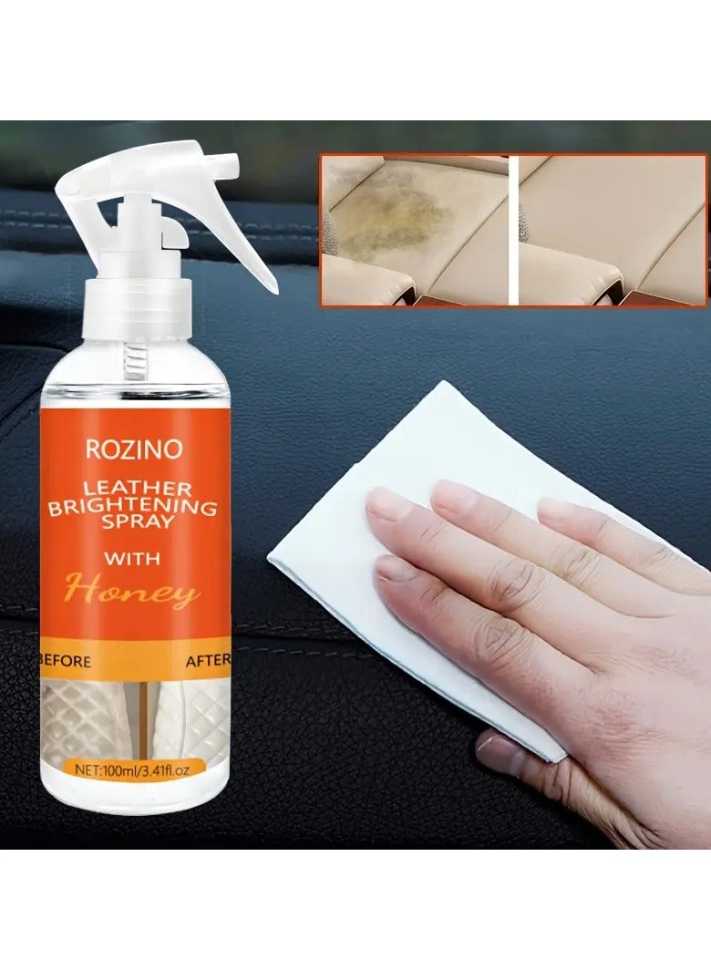 روزينو رذاذ مشرق الجلد مع العسل ، منظف العناية بالجلد ، ترطيب عميق ، لمعان طويل الأمد ، وصمة عار وإزالة كسر - Image 1