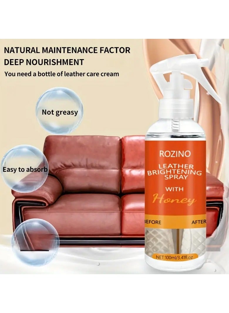 روزينو رذاذ مشرق الجلد مع العسل ، منظف العناية بالجلد ، ترطيب عميق ، لمعان طويل الأمد ، وصمة عار وإزالة كسر - Image 2