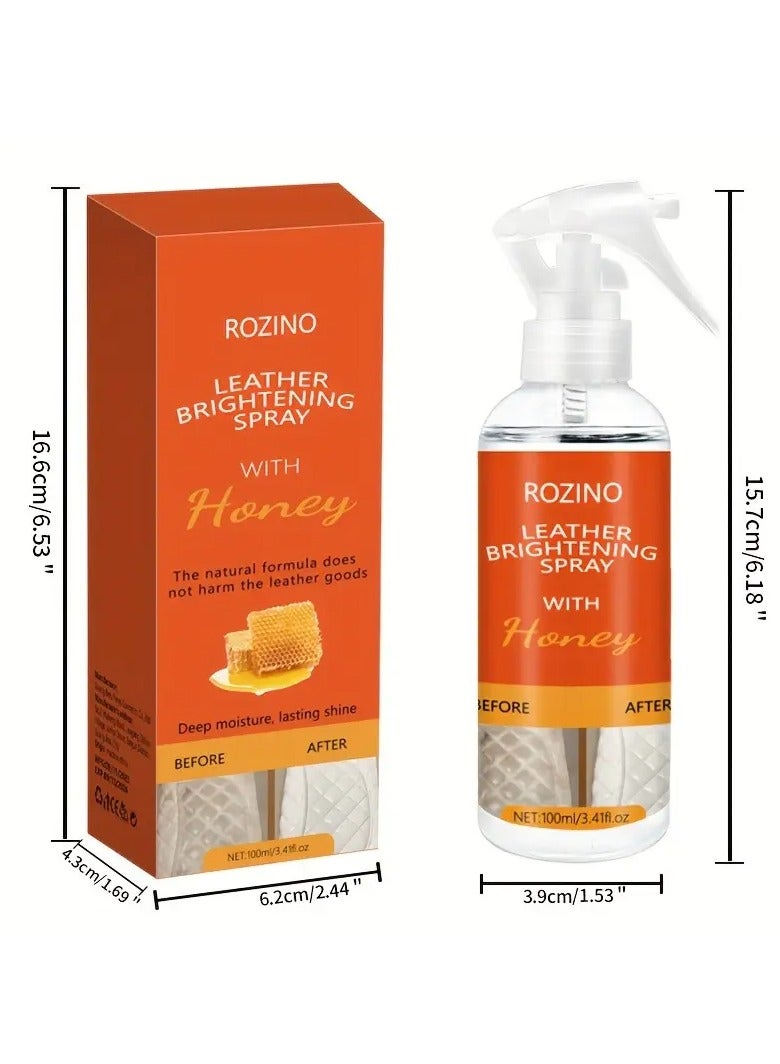 روزينو رذاذ مشرق الجلد مع العسل ، منظف العناية بالجلد ، ترطيب عميق ، لمعان طويل الأمد ، وصمة عار وإزالة كسر - Image 4