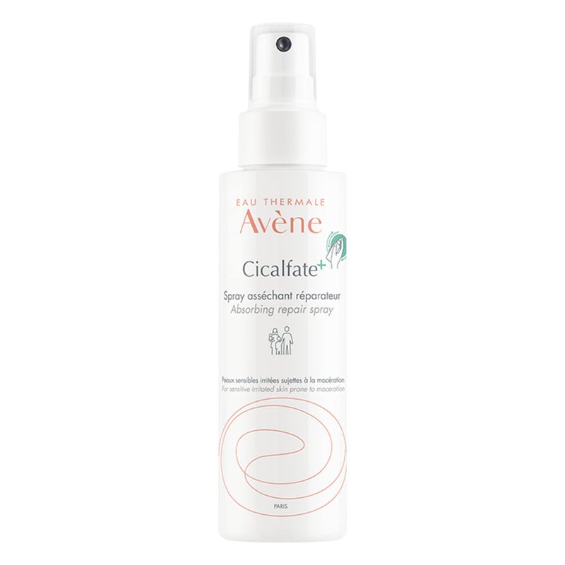 Avene Cicalfate+ Absorbing Soothing Spray to dry and restore irritated, sensitive skin, helps restore skin barrier, safe for infants, children and adults - Image 1