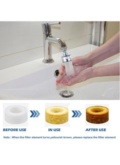 RATSAW Sink Filter Bathroom Water Filtration Cartridge with 2 pcs PP Cotton Filtration for Kitchen Tap Filter Removable Sink Faucet Filter Cartridge Element for Home Kitchen Bathroom  - Image 5