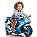 Kid Trax 6V Glow Electric Toddler Kids Motorcycle  Toddler Bike IndoorOutdoor Toys Durable LED Headlights and Body Light Realistc Sounds Kids Ride On Toys Max Weight 65lbs Ages 3 Blue - Image 4