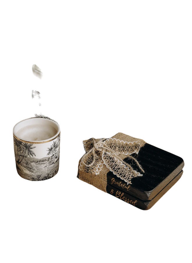 Words Co. Grateful Ribboned  Wood Book  - Image 1