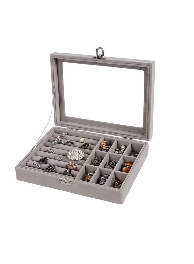 Shein Jewelry Organizer for Rings, Earrings, Necklaces - Jewelry Box, Travel Jewelry Bag for Women, Jewelry and Accessories Storage Organizer - Silver - Image 5