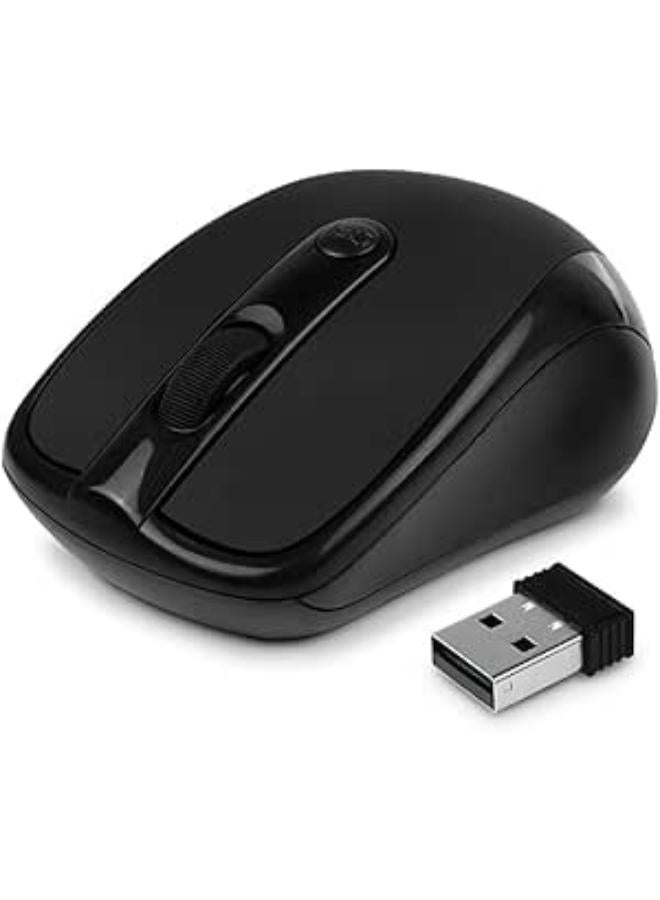 Black 2.4G USB 2.0 Folding Wireless Optical Mouse for PC Laptop by Kingmys