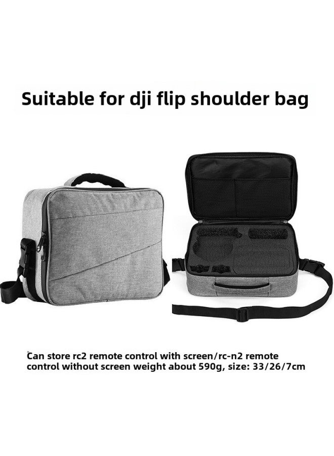 Suitable For DJI Dajiang Flip Shoulder Storage Bag Crossbody Bag Protective Box FLIP Outdoor Accessories Crossbody Bag-Color:Black-Size:33/26/7cm  - Image 2