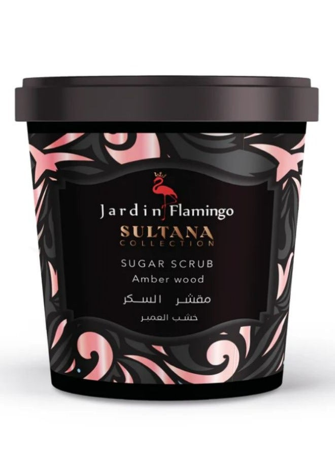 Jardin Flamingo Sultana Sugar Scrub Amber Wood