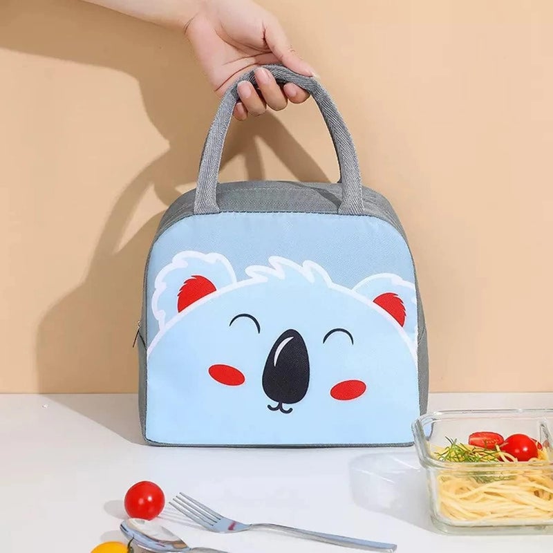 SKDBPM KDR Insulated Lunch Bags for Women Work Student Kids to School Waterproof Thermal Cooler Tote Bag Picnic Organizer Storage Tiffin Box Portable and Reusable (Blue Koala) - Image 3