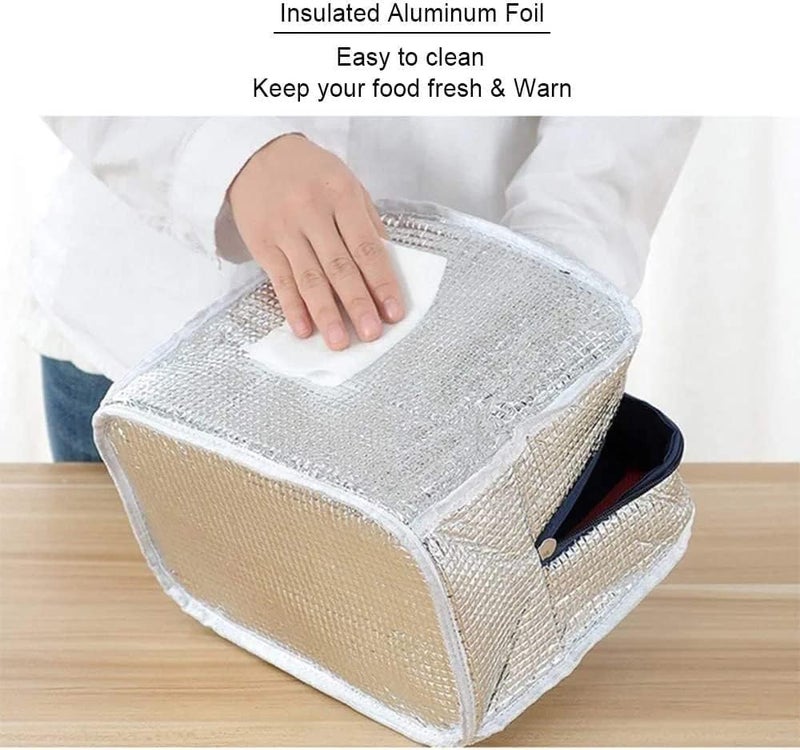 SKDBPM KDR Insulated Lunch Bags for Women Work Student Kids to School Waterproof Thermal Cooler Tote Bag Picnic Organizer Storage Tiffin Box Portable and Reusable (Blue Koala) - Image 2