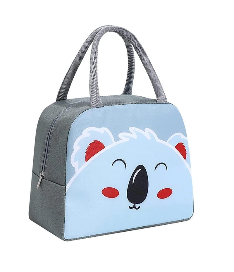 SKDBPM KDR Insulated Lunch Bags for Women Work Student Kids to School Waterproof Thermal Cooler Tote Bag Picnic Organizer Storage Tiffin Box Portable and Reusable (Blue Koala) - Image 1
