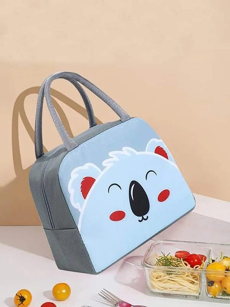 SKDBPM KDR Insulated Lunch Bags for Women Work Student Kids to School Waterproof Thermal Cooler Tote Bag Picnic Organizer Storage Tiffin Box Portable and Reusable (Blue Koala) - Image 4