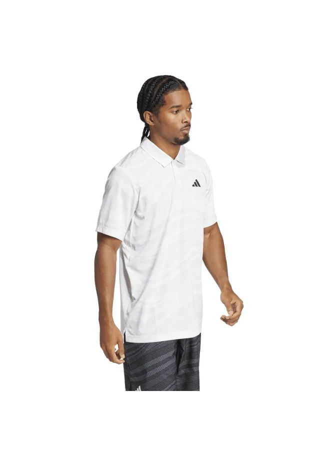Adidas adidas CLUB GRAPH POLO Grey Tennis POLO SHIRTS for Men - XS