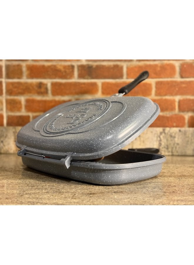Glory Double Grill Granite Non Stick Premium Size 40 cm Grey - Image 2