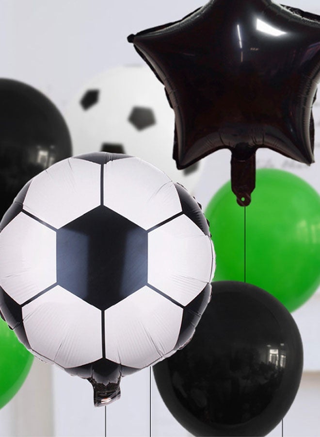 15-Pieces Sports Competition Celebration Event Birthday Party Decoration Balloon Set Football Theme Man Boy - Image 2