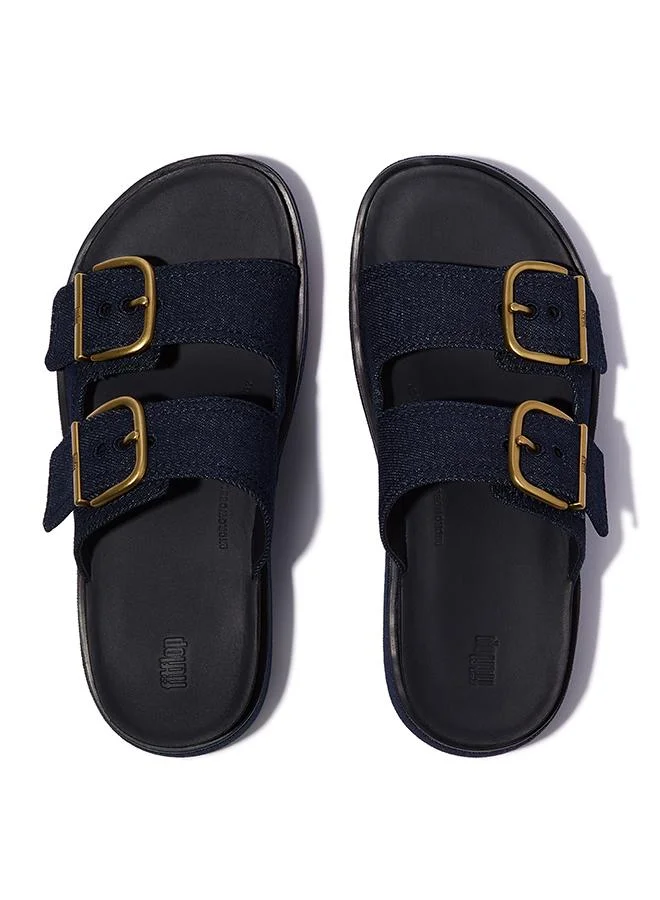 Fitflop GEN-FF MAX BUCKLE TWO-BAR DENIM SLIDES