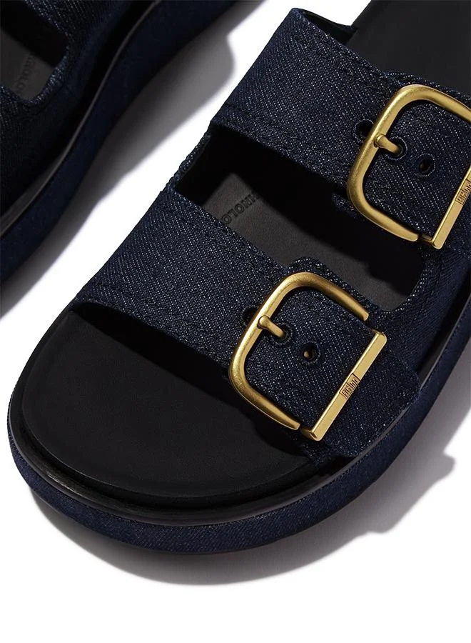 Fitflop GEN-FF MAX BUCKLE TWO-BAR DENIM SLIDES