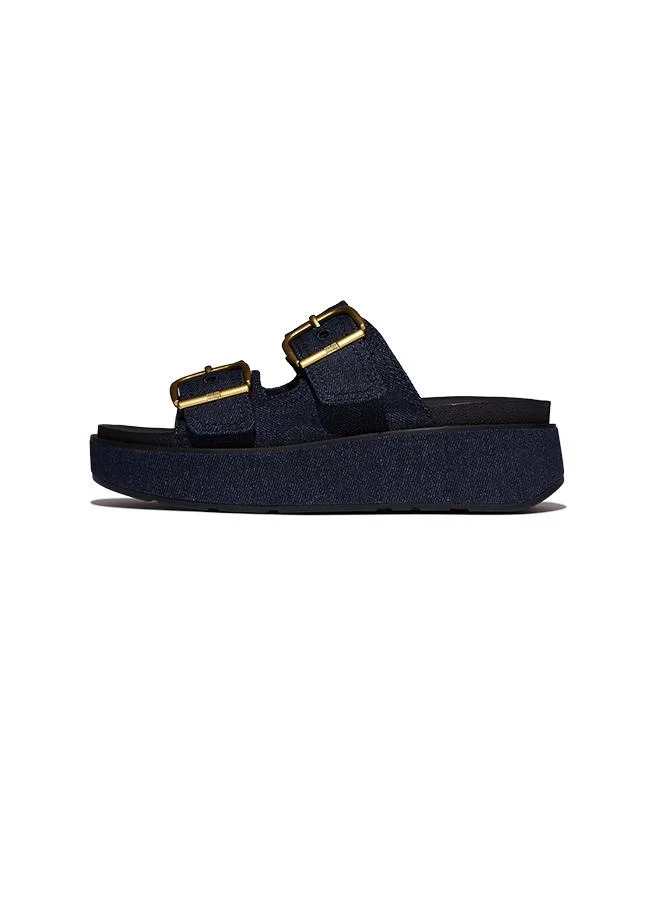 Fitflop GEN-FF MAX BUCKLE TWO-BAR DENIM SLIDES